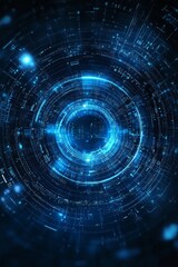 Obraz premium Abstract Digital Nature Background, Generative AI