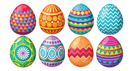 colorful easter eggs.