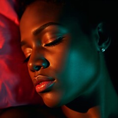 Black Woman Sleeping