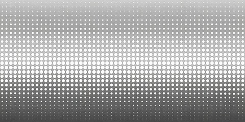 Abstract grayscale pattern with varying circle sizes creating a gradient effect and a subtle textured background