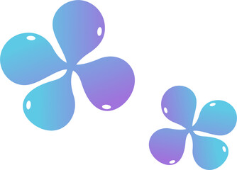 Liquid flower shape 