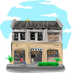 Naklejka premium House and Home in everywhere