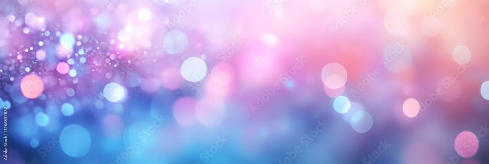 Poster soft bokeh background with colorful lights and dreamy atmosphere