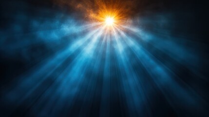 HUD Holographic Circle and Light Spot on Transparent Background