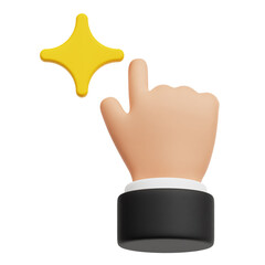 Artificial Intelligence Tech 3d icon isolated on the transparent background