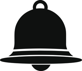 Notification icon vector illustration, or ring icon silhouette style