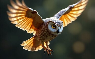 owl in flight