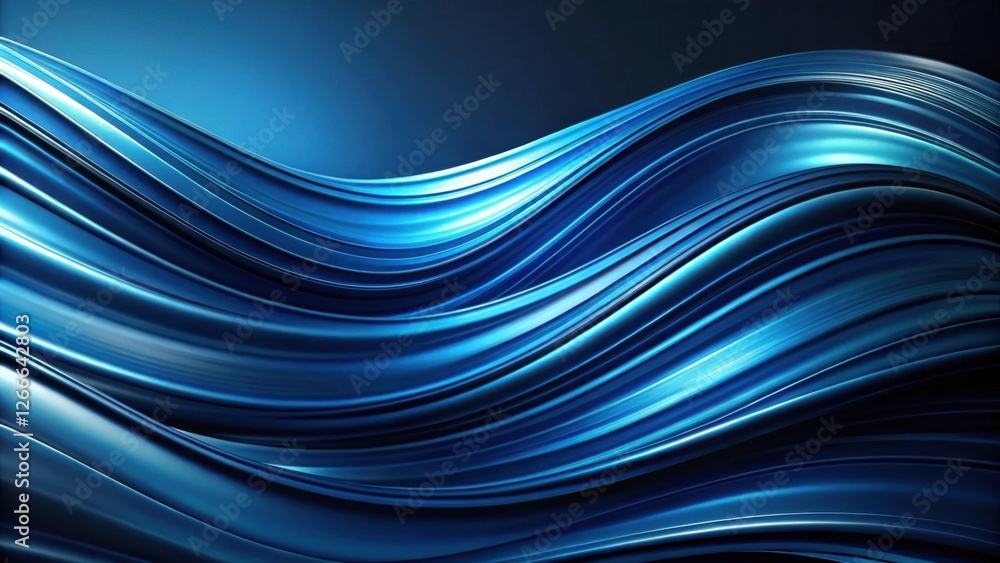 Leinwandbilder abstract blue swirling waves a smooth, dynamic background texture for design projects