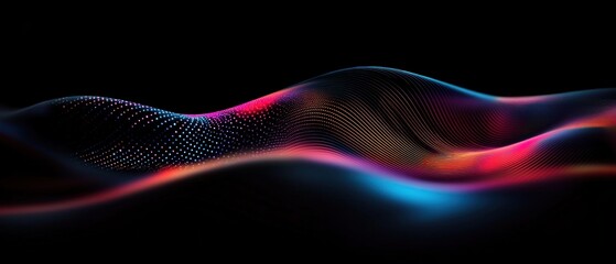 Abstract data waves in dark space (1)