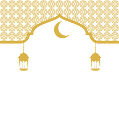 Islamic Header with Lantern