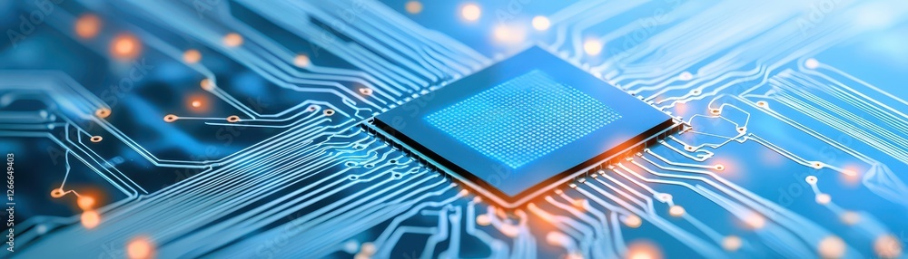 Aufkleber intricate circuit board closeup, exploring the complex world of electronic components and networks