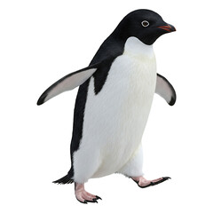 Obraz premium AdÃ©lie Penguin Taking a Stroll