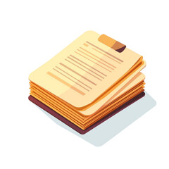  Illustration Vector Graphic of Document Icon Isolated on Transparent Background