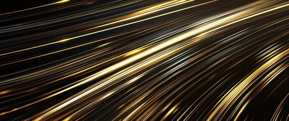 Obraz premium Abstract golden lines background