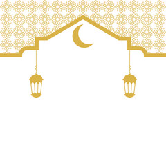 Islamic Header with Lantern