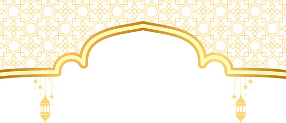 Islamic Header with Lantern