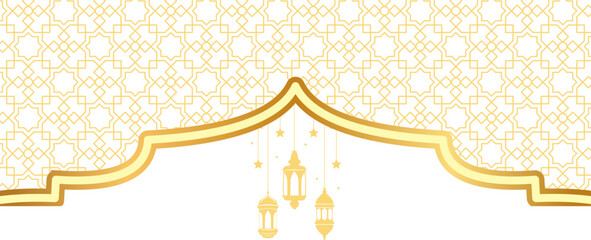 Islamic Header with Lantern