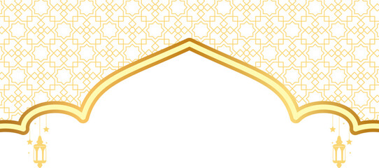 Islamic Header with Lantern