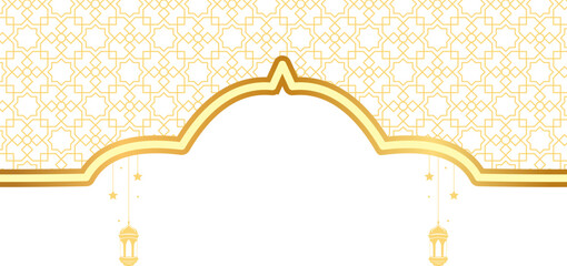 Islamic Header with Lantern