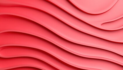 Fototapeta premium Abstract Red Wavy Layered Background Texture