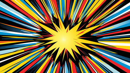 Fototapeta premium Abstract Comic Burst Effect Background