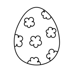 Easter egg easter holiday cartoon doodle illustration