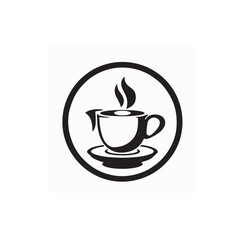 Coffee Cup Cafe Logo design template vector isolated on white background.
