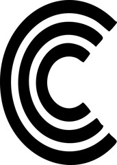Letter C Outline Logo