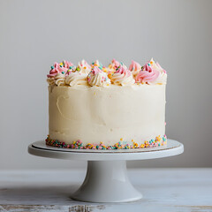 a beautiful birthday cake