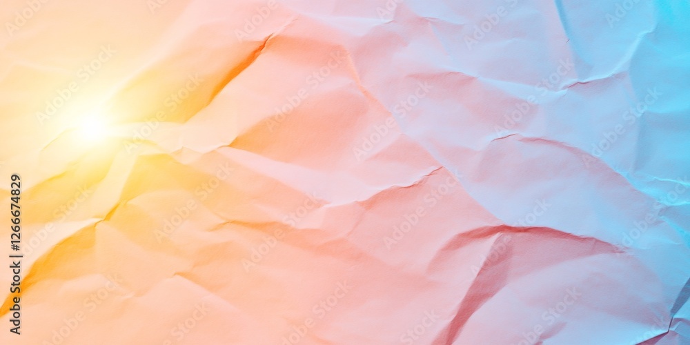 Poster pastel gradient cloudscape ethereal paper texture art for eco-friendly design, visual merchandise an