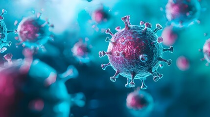 3d rendered illustration of viruses