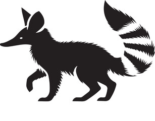 A simple Aardwolf vector style with white background 