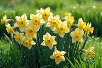 Obraz premium daffodils in the garden