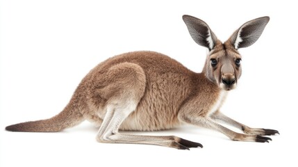 Fototapeta premium Red Kangaroo Close-Up: A Stunning Wildlife Portrait
