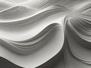 Minimalist Seamless White Wave Texture – Elegant Monochromatic Abstract Background