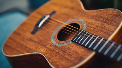 Fototapeta premium Warm Acoustic Souls Rustic Woodgrain Aesthetic for National Acoustic Soul Day - Enhancing Seasonal Events with Indie Music Vibes in Modern Marketing and Design