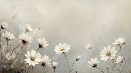 Soft White Daisy Blossom