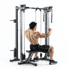 Fototapeta premium Gym Trainer Isolated