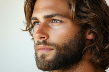 Obraz premium Male Model On A White Background