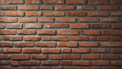 Obraz premium Brick Wall light texture scene with vintage lamp illuminating aged brick pattern