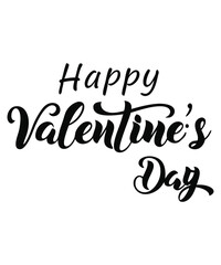 Elegant Happy Valentine's Day Calligraphy Design.
