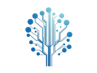 Isolated Technology-Inspired Tree with Circuit Board Branches