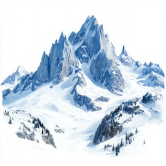 Obraz premium Snow Mountain Isolated