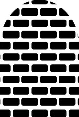 brick wall shape arch