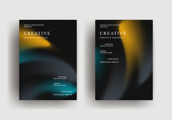 brochure poster template. retro vintage Covers Design. fluid gradient background design. retro front page design for Banner, Poster, Flyer, Invitation and Annual Report