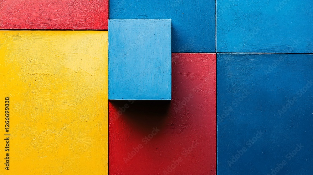 Poster abstract colorful blocks background.