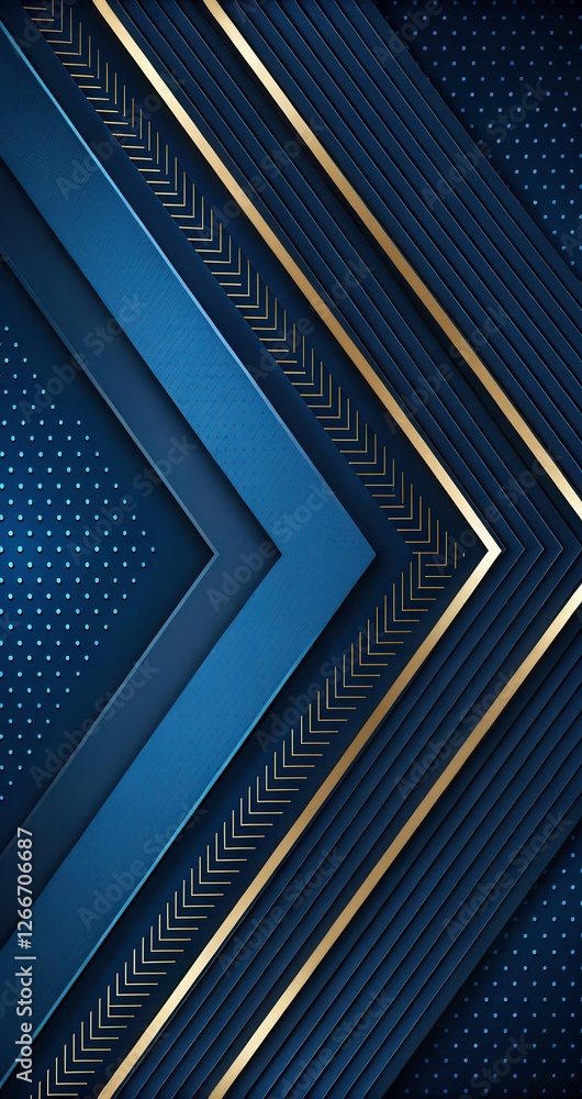 Poster modern black and dark blue abstract background with layered geometric shapes and lines. generative a