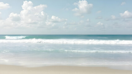Fototapeta premium Ocean Breeze – A mix of pale turquoise and sky blue, evoking the fresh sea air.