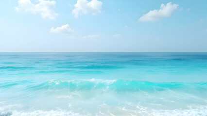 Obraz premium Ocean Breeze – A mix of pale turquoise and sky blue, evoking the fresh sea air