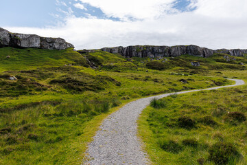 Fototapeta premium Walking path in Faroe islands